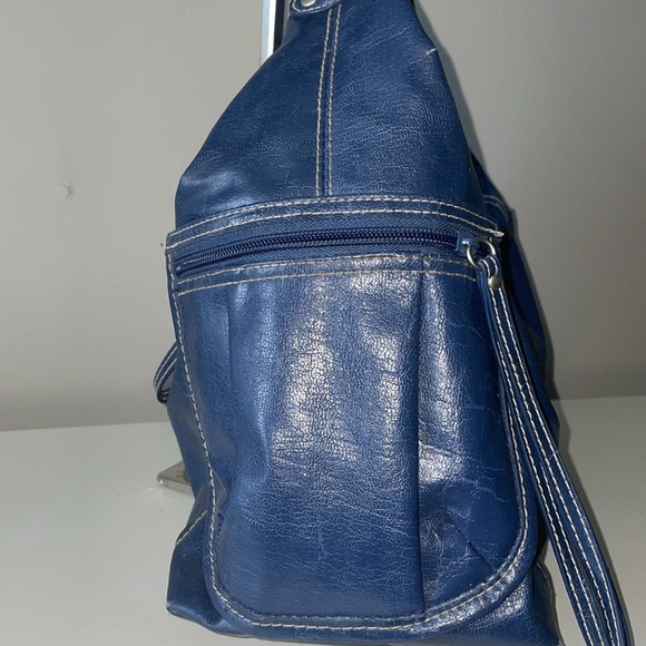 Kenneth Cole Blue Satchel Shoulder Bag - Picture 4 of 11